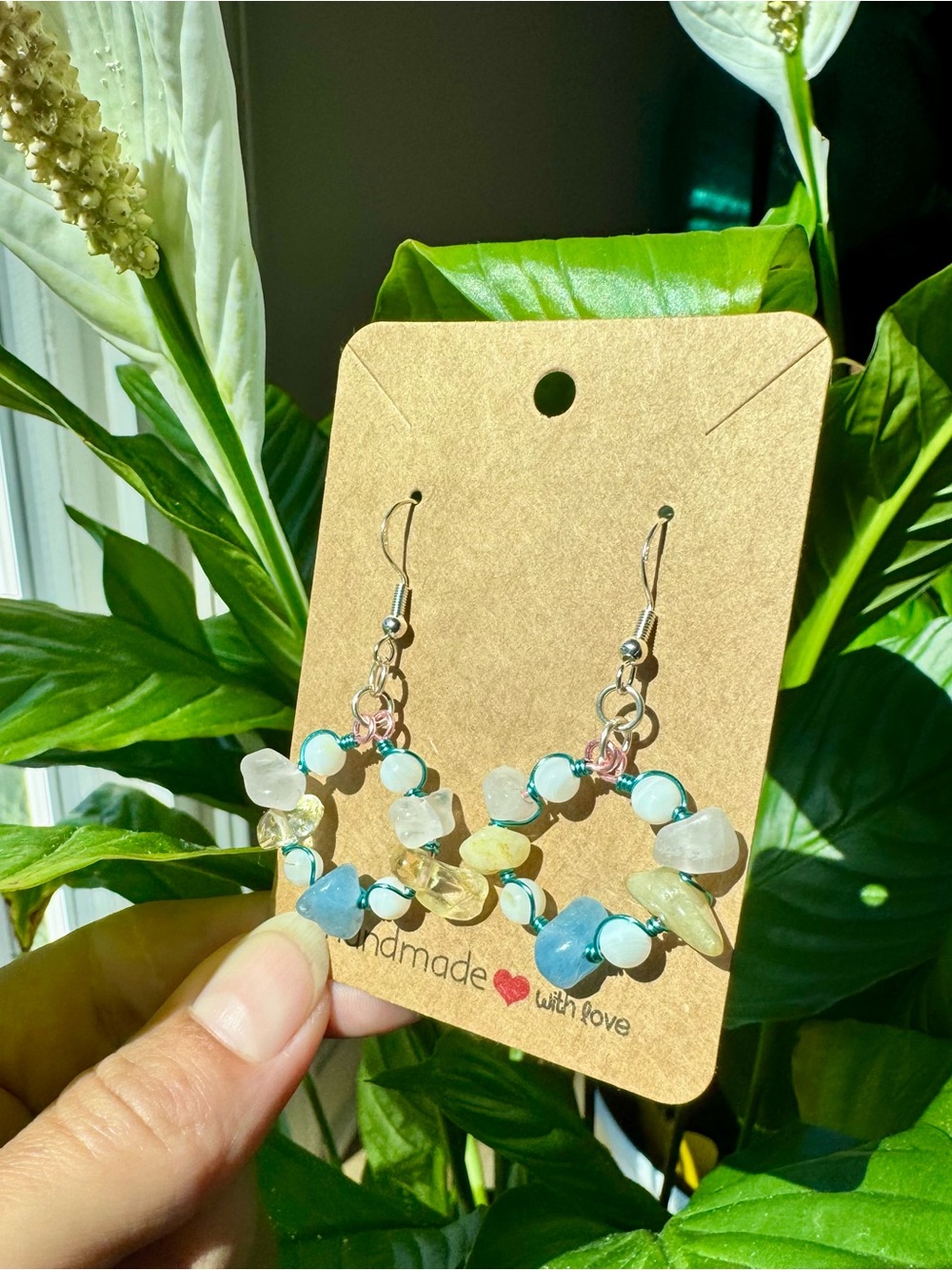 ✨Mutli Gemstone Hoop Earrings✨